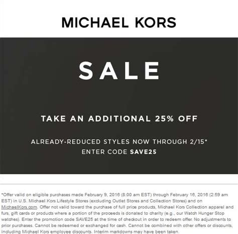 michael kors outlet promo code|michael kors discount codes.